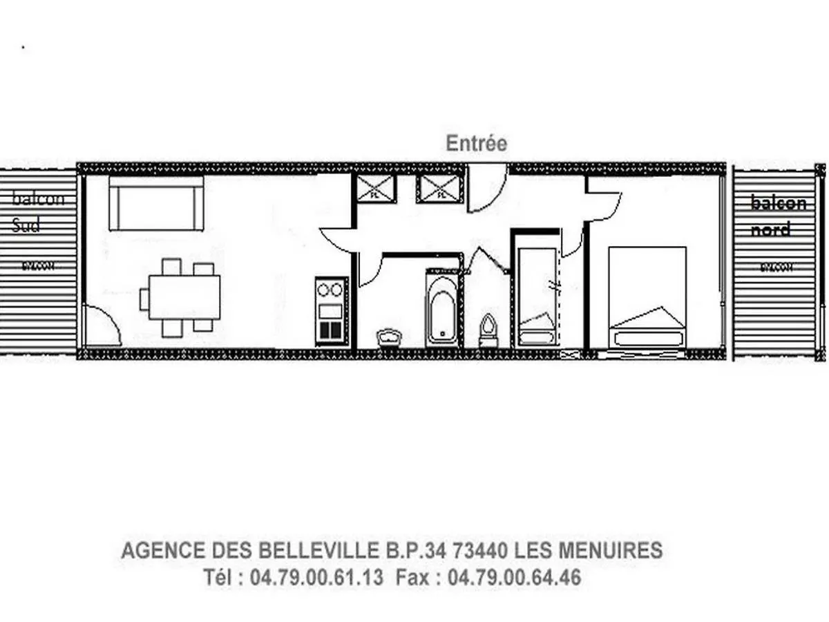 Appartement Renove Avec 2 Balcons, Au Coeur De La Station, Proche Pistes Et Commerces - Fr-1-344-821 Saint-Martin-de-Belleville